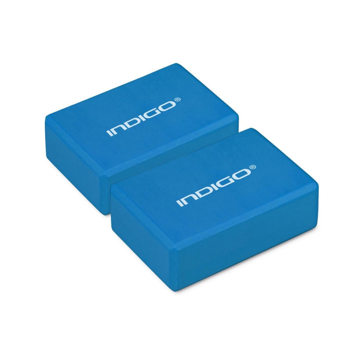 Bloc De Yoga INDIGO 2 Pièces En Mousse EVA Et Pilates Léger Et Antidérapant.