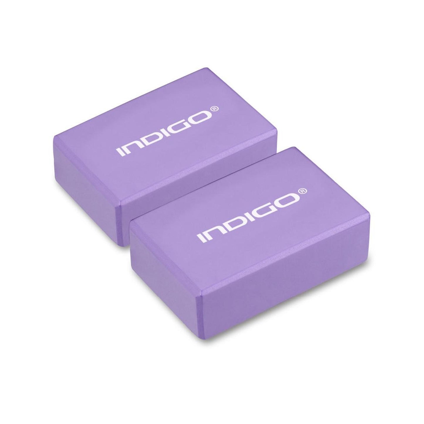 Bloc De Yoga INDIGO 2 Pièces En Mousse EVA Et Pilates Léger Et Antidérapant.