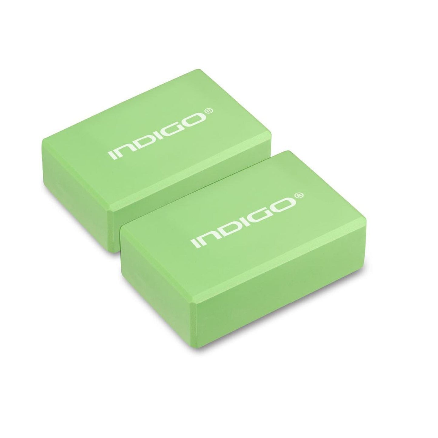 Bloc De Yoga INDIGO 2 Pièces En Mousse EVA Et Pilates Léger Et Antidérapant.