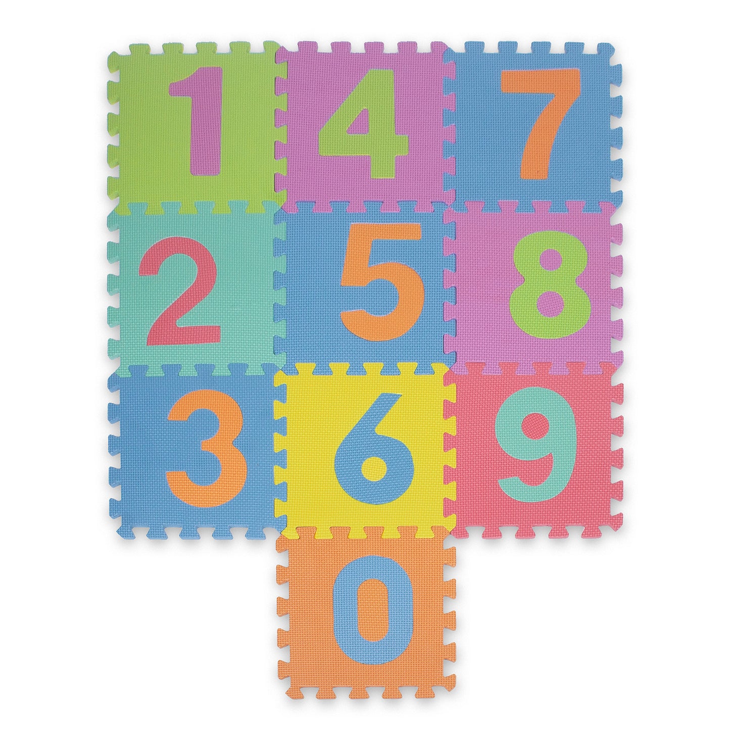 Puzzle Fitness and Exercise Mat INDIGO Numbers 9 Units Multicolor