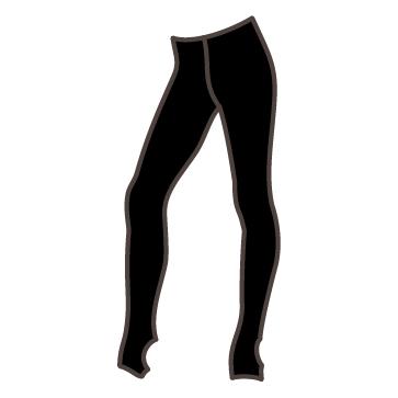 Leggings Meio Pé de Algodão SOLO Preto