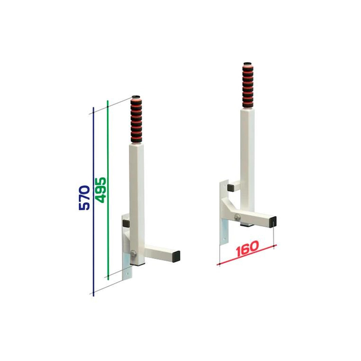 Folding Wall Bar Up To 200 kg Pulse Spektr 57*16 cm