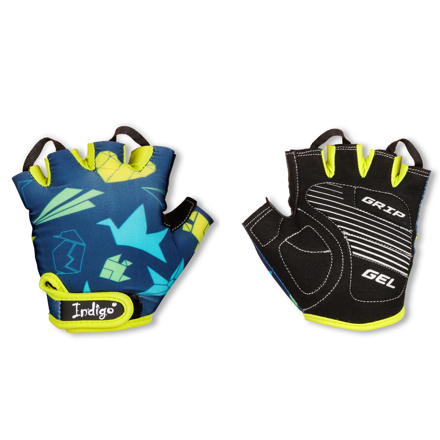 Child Cycling Gloves SPEED Indigo