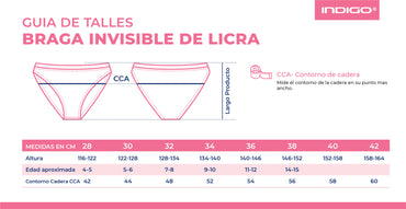 Calcinha de ginástica de lycra bege INDIGO