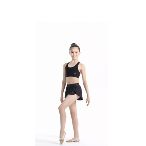 Top Elastico a Spalline SOLO Nero