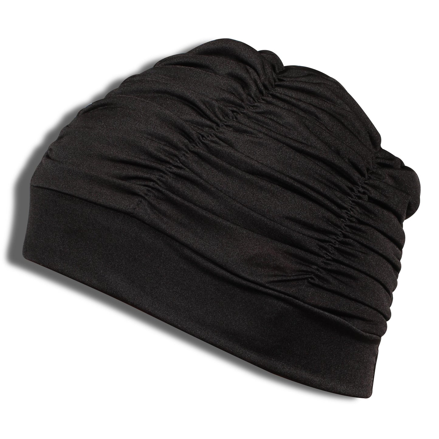 Swimming Cap with Pleats Lycra SM Indigo