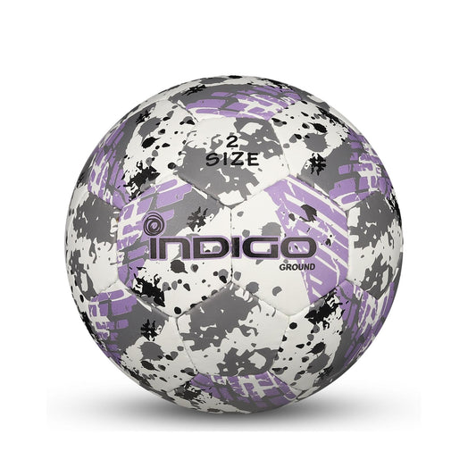 Bola de Futebol de Treinamento Nº2 GROUND INDIGO Branco-Cinza-Violeta