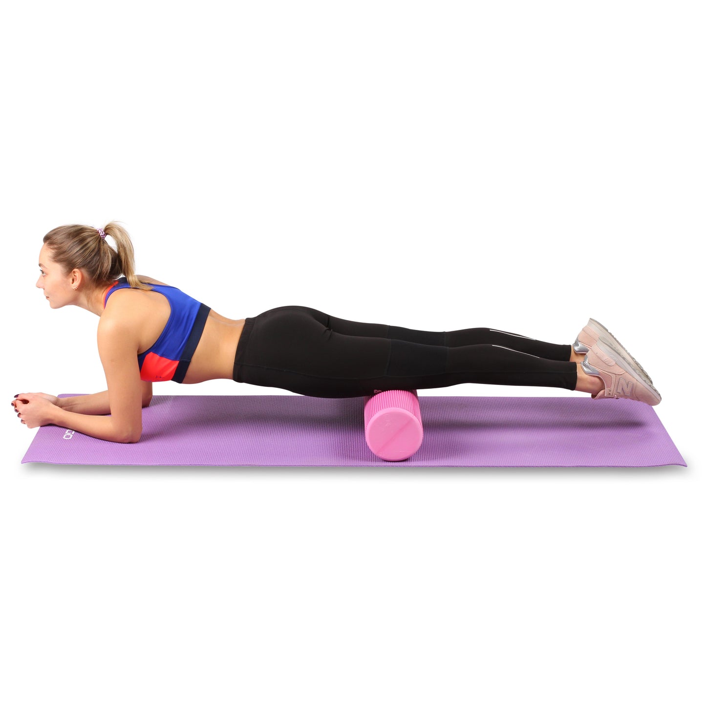 Rolo de Espuma Faom Roller Para Massagem Muscular, Yoga e Fitness INDIGO 60*15 cm