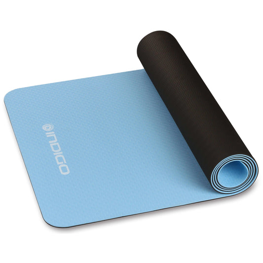 Yoga And Fitness Mat TPE Indigo 173*61*0.5 cm