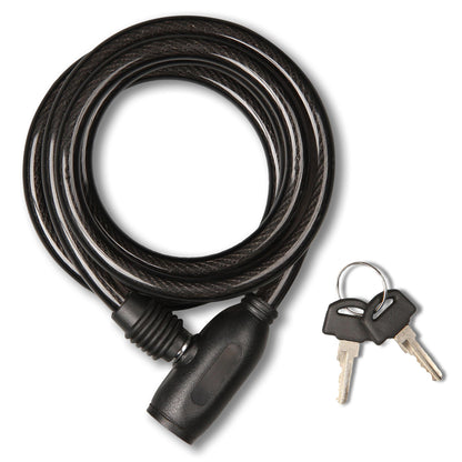 Golden Key Black Steel Cable Lock