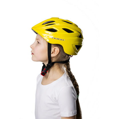 Capacete de Bicicleta Criança com Ventilação INDIGO 51-55 cm Verde Claro