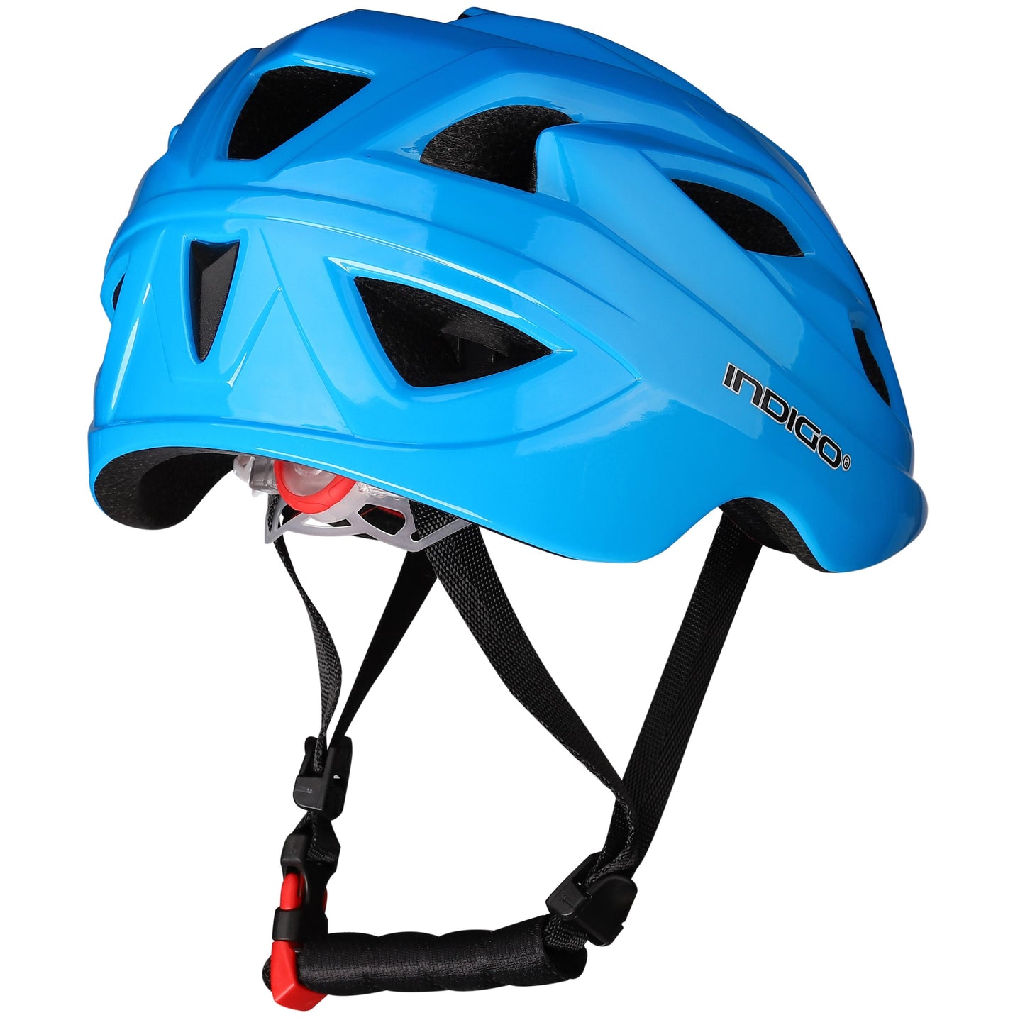 Capacete de Bicicleta Criança com Ventilação INDIGO 51-55 cm Verde Claro