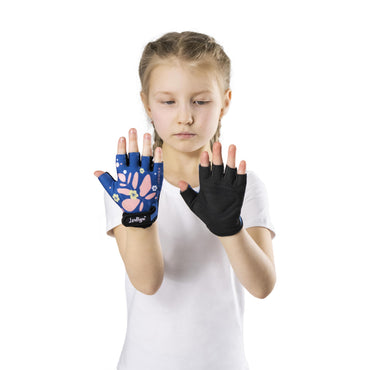 Gants Cyclisme Enfant FLOWERS INDIGO