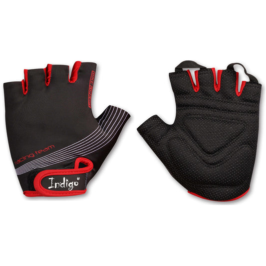 Gants Fitness- Cyclisme Homme INDIGO Noir-Rouge