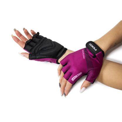 Guantes Ciclismo Mujer INDIGO Púrpura