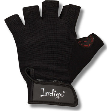 Gants Fitness avec Ajustement en Daim Élasthanne et Néoprène pour Homme INDIGO Noir