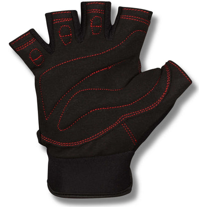 Fitness Gloves with Elastic Suede and Neoprene for Men INDIGO Black