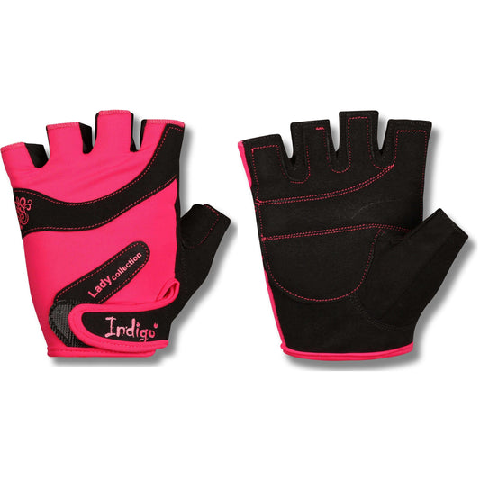 Gants Fitness en Élasthanne pour Femme INDIGO Rose-Noir