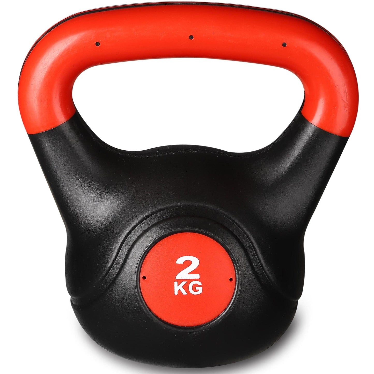 Haltere Kettlebell Plástico INDIGO Preto-Vermelho