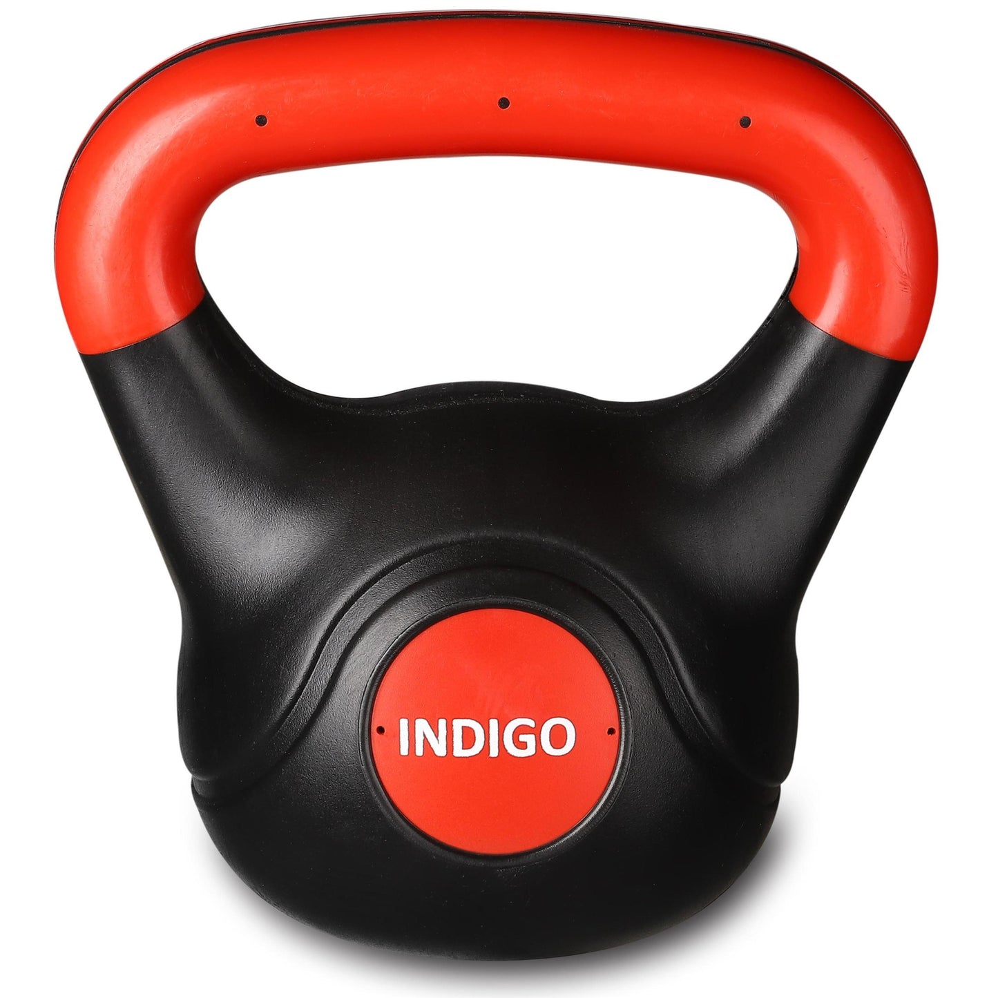 Haltere Kettlebell Plástico INDIGO Preto-Vermelho