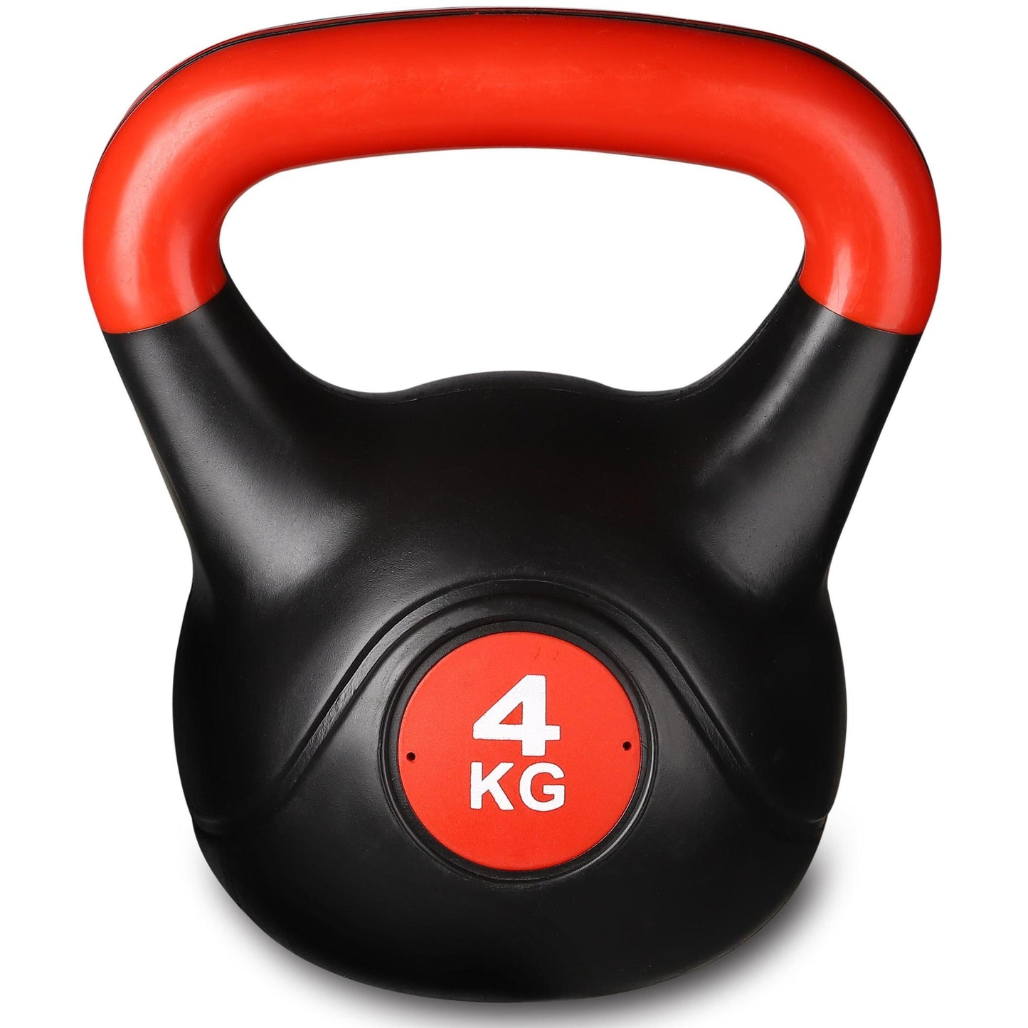 Haltere Kettlebell Plástico INDIGO Preto-Vermelho