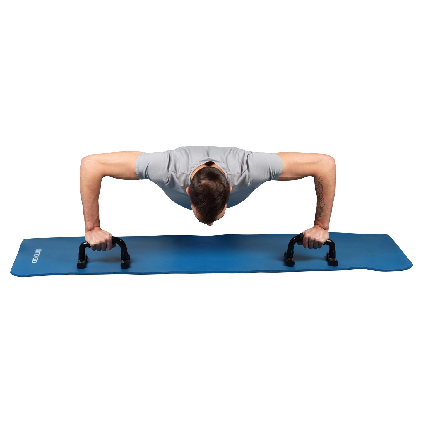 Agarraderas para Flexiones de Plástico hasta 120 Kg INDIGO 21*14*12 Negro