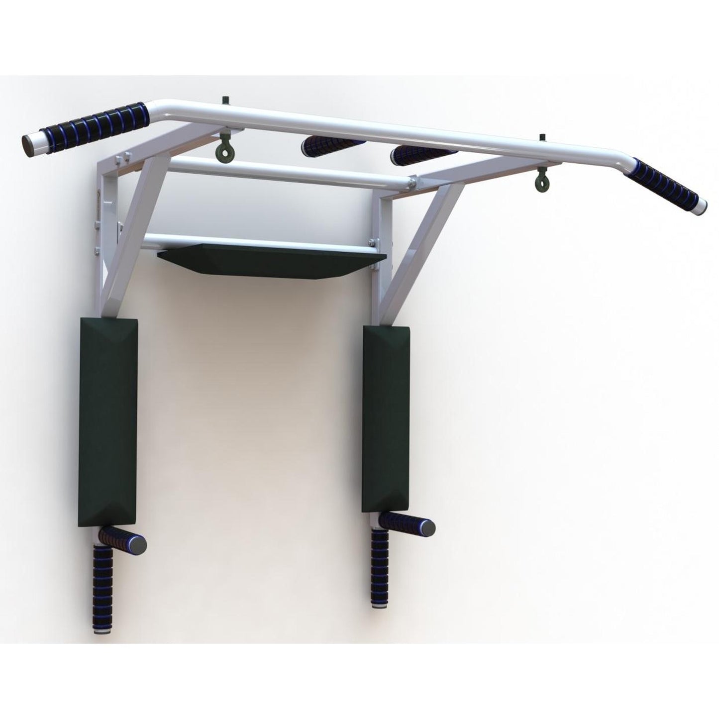 3 en 1 Barra Horizontal-Barras para Dips-Abdominales hasta 200 kg STANLEY SPEKTR 79*110*57 cm Blanco