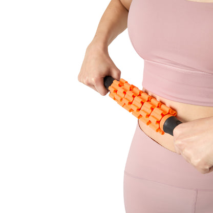 Rodillo de Masaje Muscular 4 en 1 Foam Roller con Palo y Bolas de Masaje para Relajación y Tejido Profundo