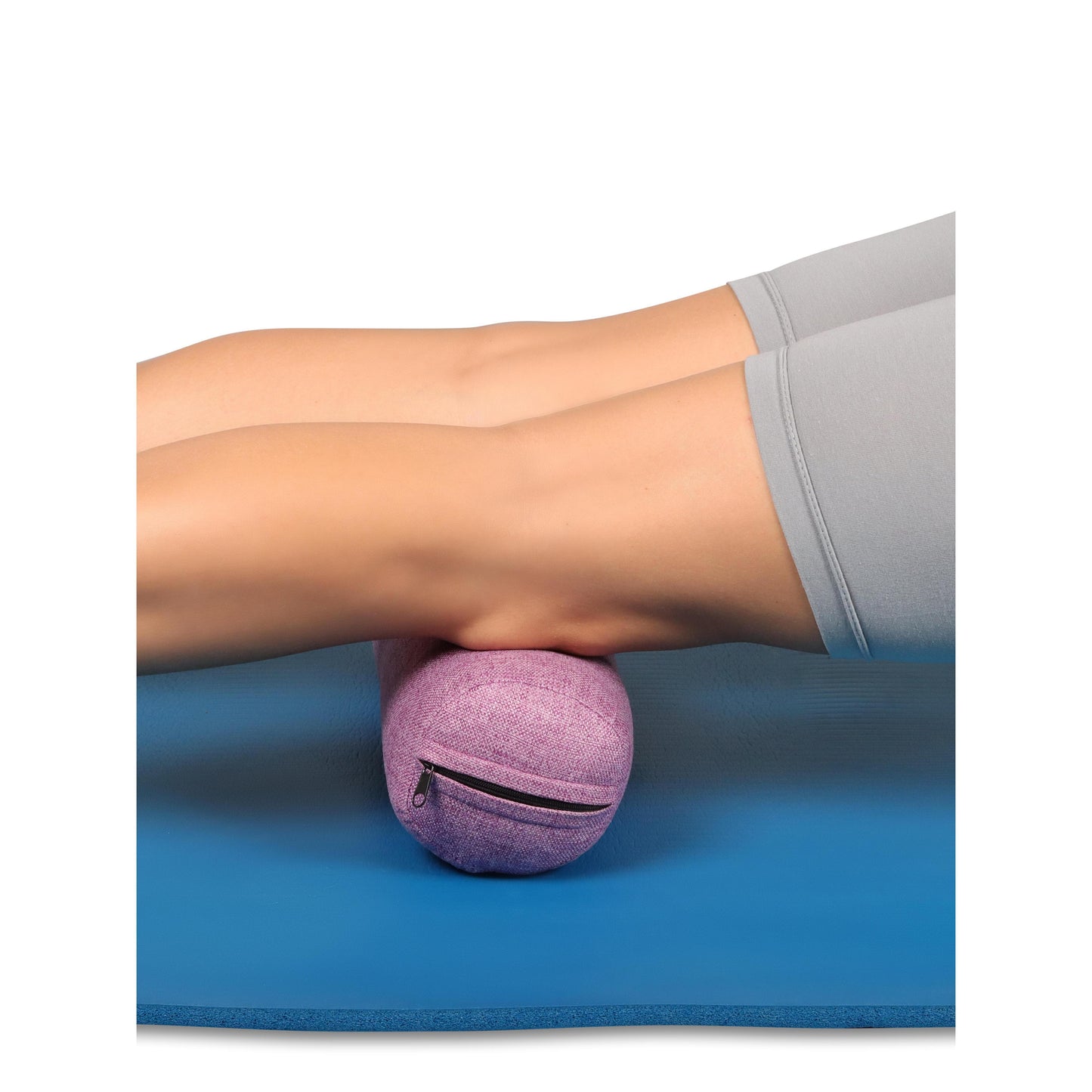 Rolo de Pano Recheado Para Massagem Muscular e Yoga INDIGO 34*9 cm