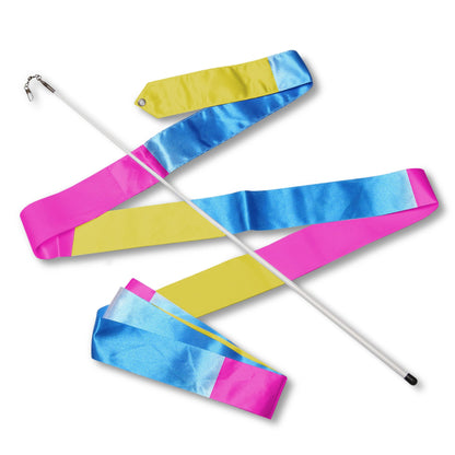 Cinta para Gimnasia Rítmica con Varilla 56 cm INDIGO Multicolor