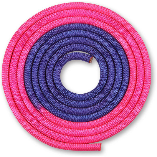 Corde Pour Gymnastique Rythmique Pondérée 165g INDIGO Bicolore 3 m Violet-Rose