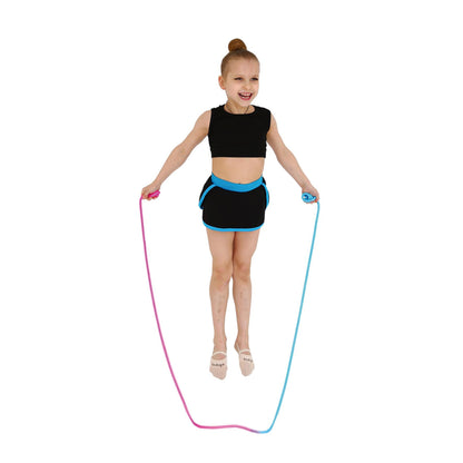 Cuerda para Gimnasia Rítmica Ponderada 165g INDIGO Bicolor 3 m Azul Claro-Rosa