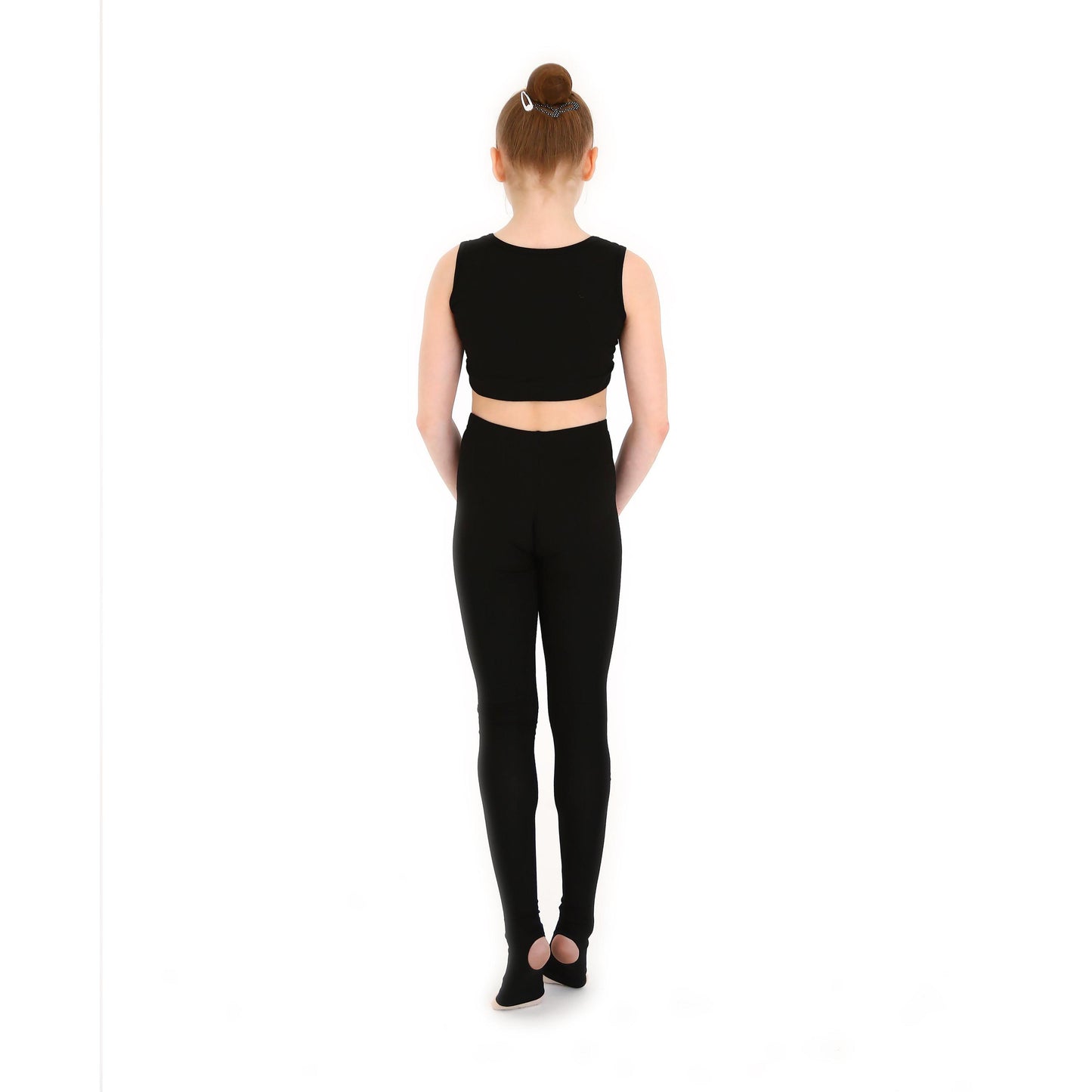 Leggings de Ginástica Rítmica com Meio Pé INDIGO Preto