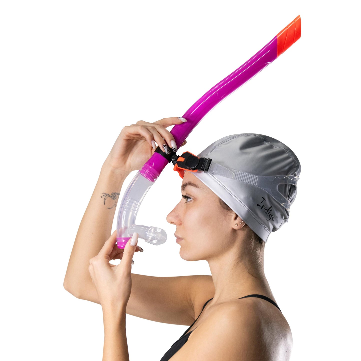 Snorkel - Front Swimming Tube INDIGO