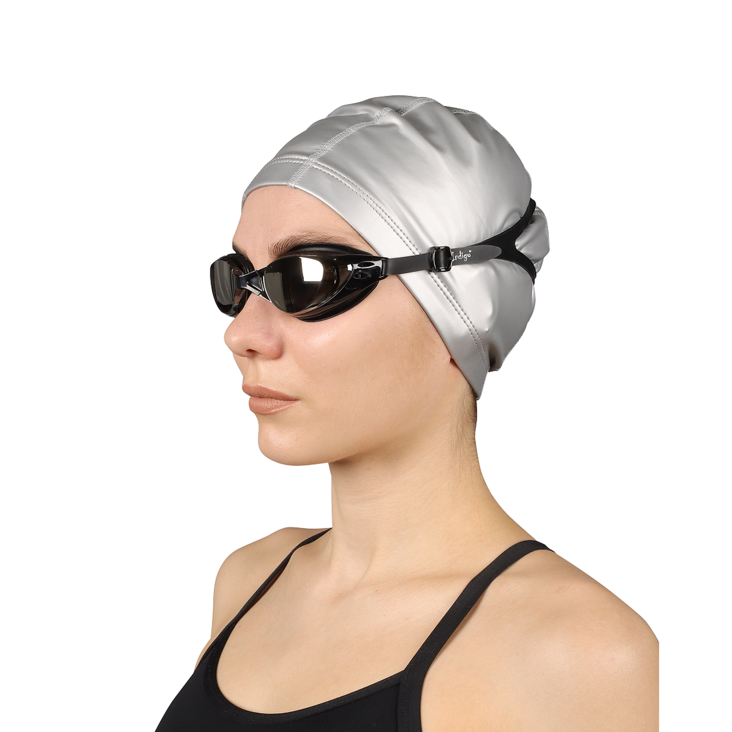 Swimming Goggles with Interchangeable Nose Bridge PIKE INDIGO