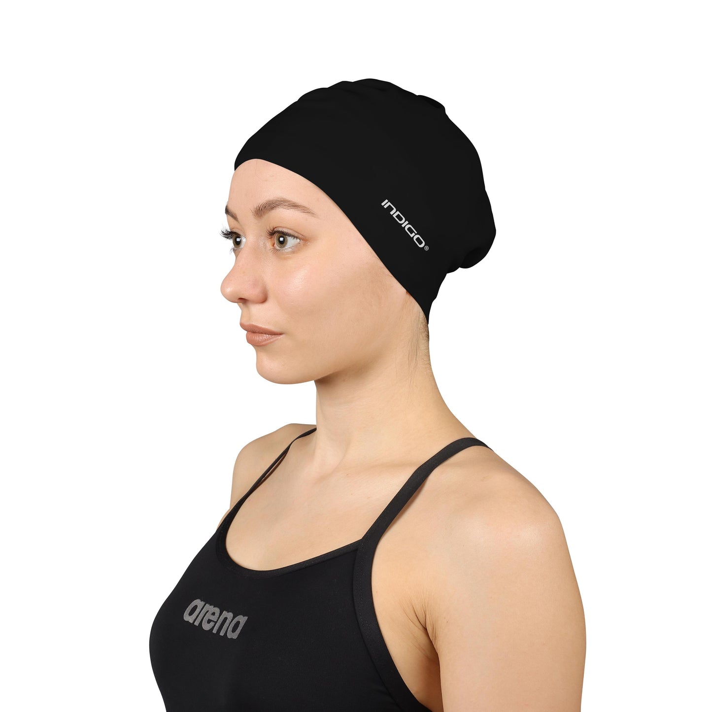 Gorro de Natación Silicona para Cabellos Largos INDIGO