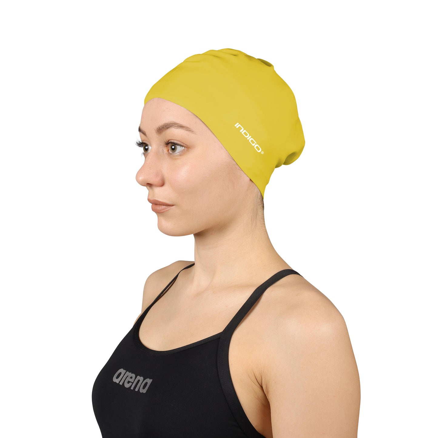 Gorro de Natación Silicona para Cabellos Largos INDIGO