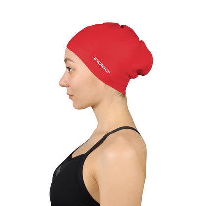 Gorro de Natación Silicona para Cabellos Largos INDIGO