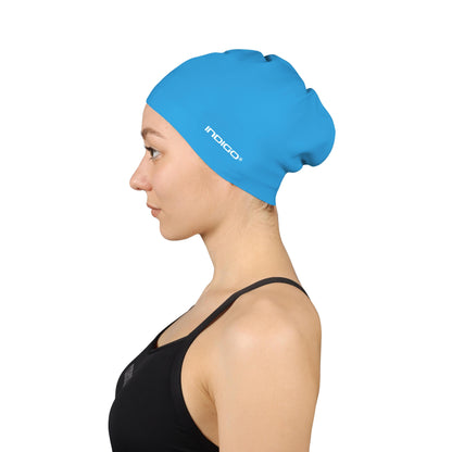 Gorro de Natación Silicona para Cabellos Largos INDIGO