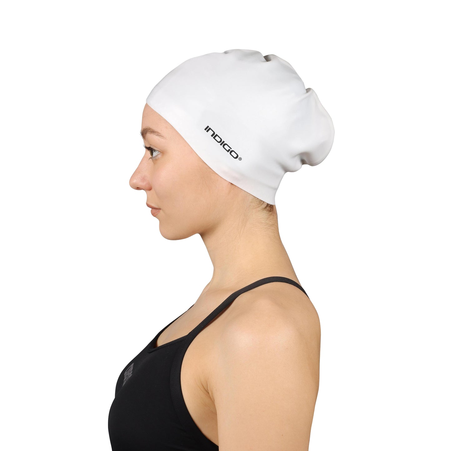 Gorro de Natación Silicona para Cabellos Largos INDIGO