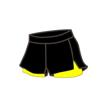 Shorts Duplo com Tecido Malha SOLO