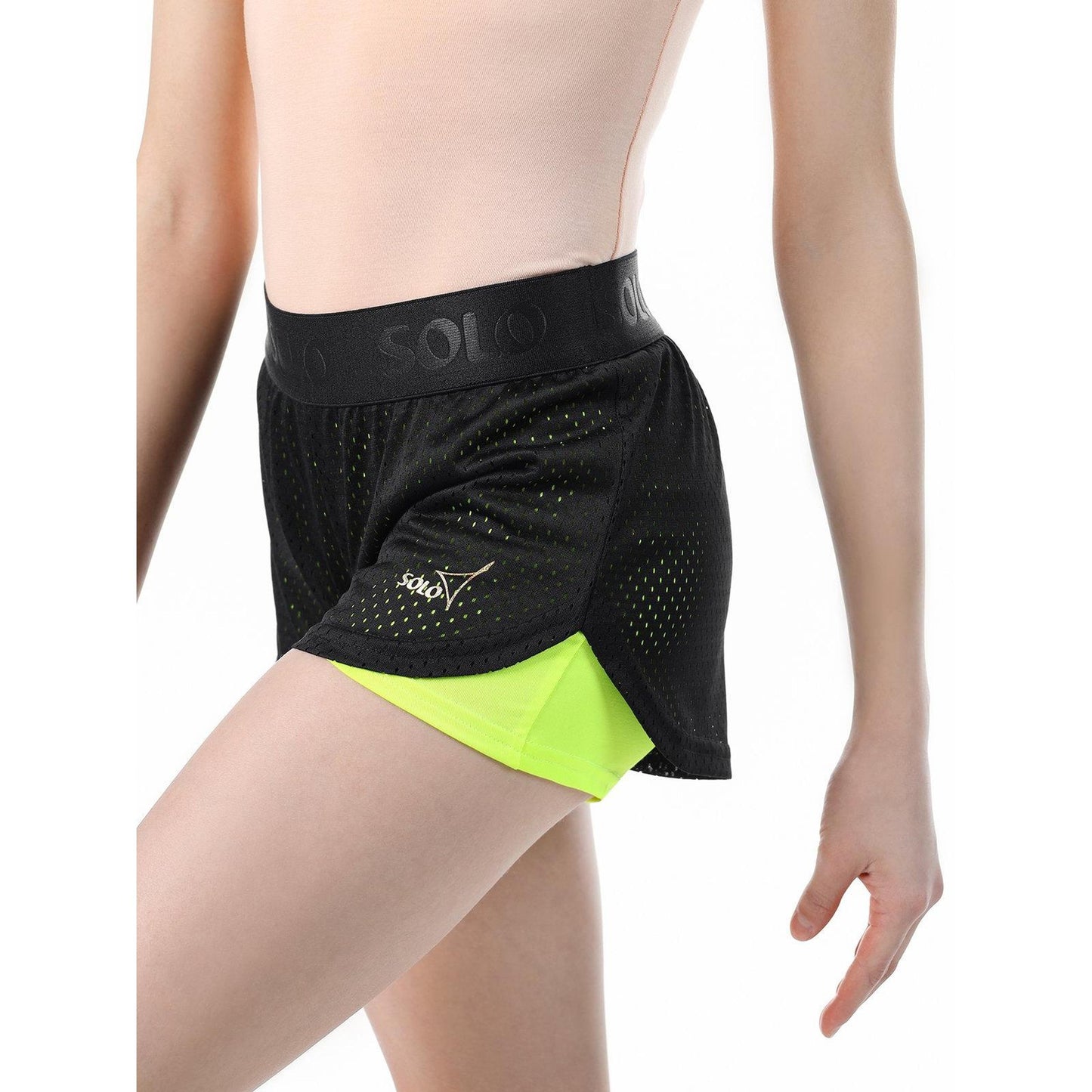 Shorts Dobles con Tela de Malla SOLO