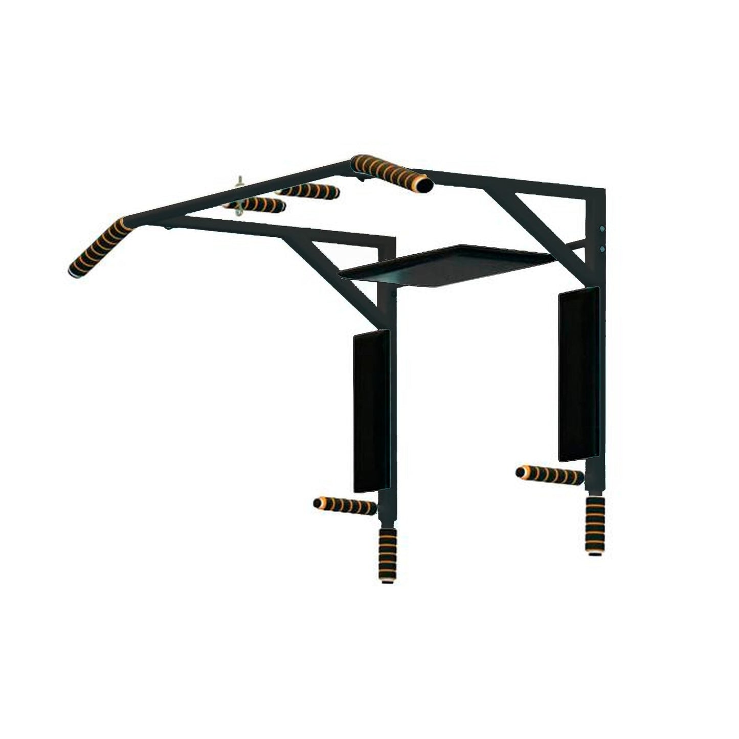 Barra Horizontal de Pared Ligera hasta 130 Kg "3 en 1" MONGOOSE SPEKTR 78*67*56 cm Negro