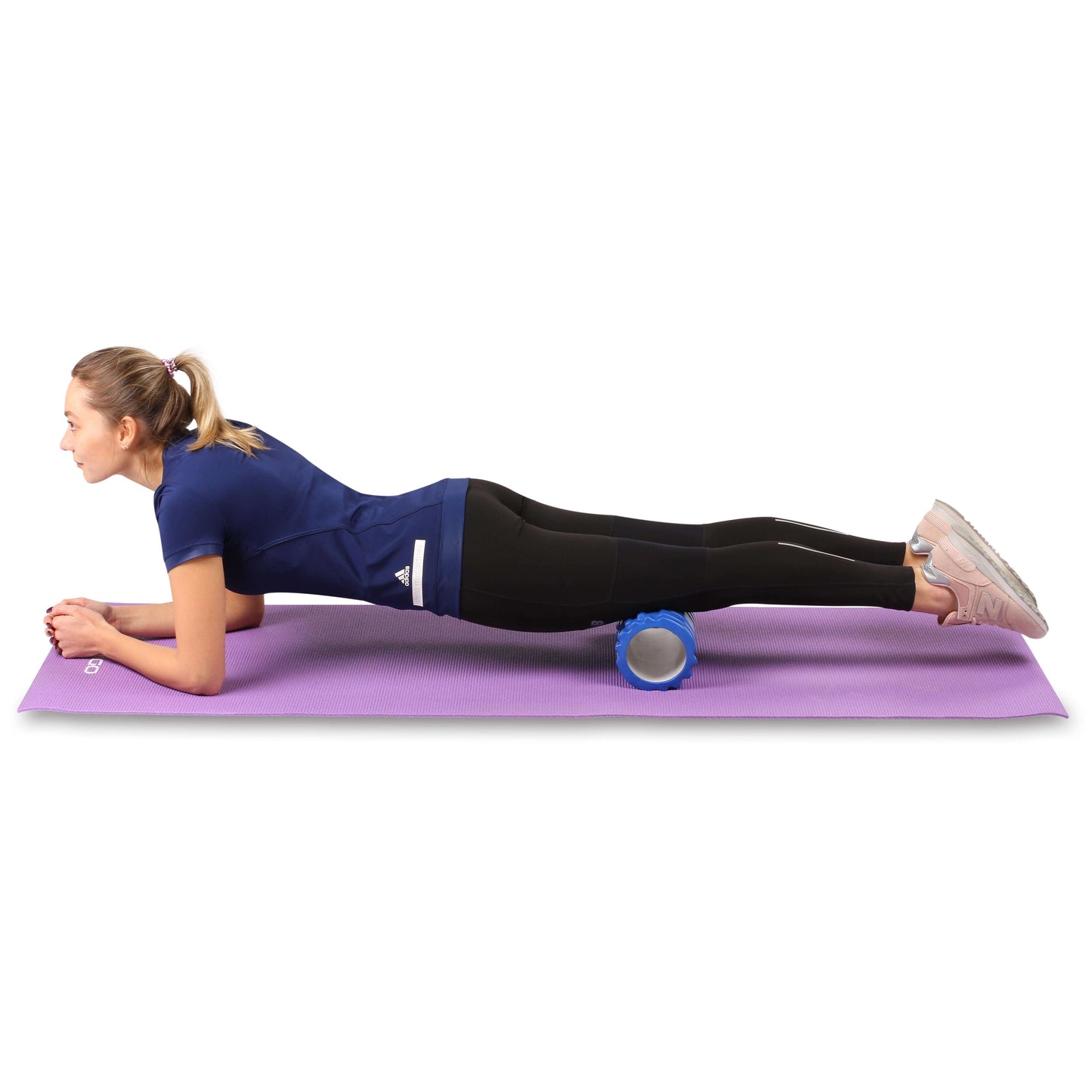 Rodillo de Espuma Foam Roller Redondo para Masajes Musculares y Yoga PVC INDIGO 33*14 cm