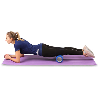 Rouleau en Mousse Rond pour Massages Musculaires et Yoga PVC INDIGO 33*14 cm.