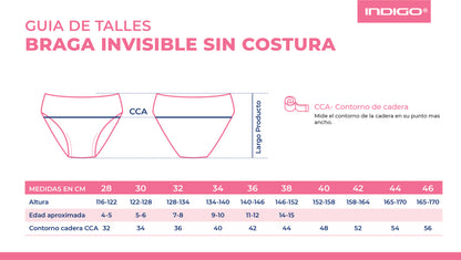 Calções de Ginástica Invisível Sem Costura INDIGO Bege