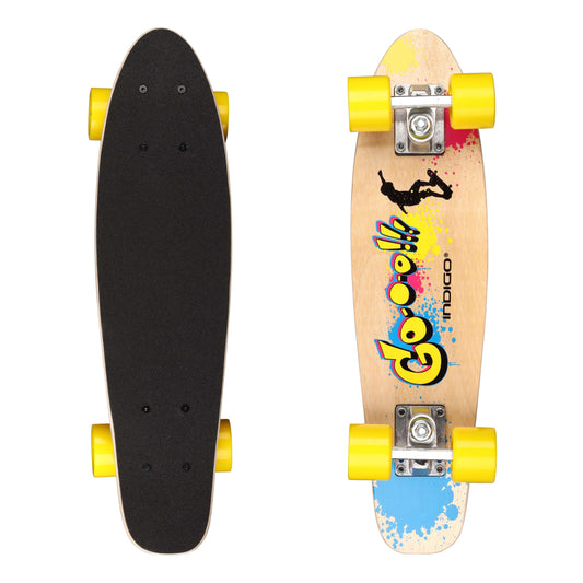 GO INDIGO Wooden Children's Skateboard 55.88 * 15.24 cm