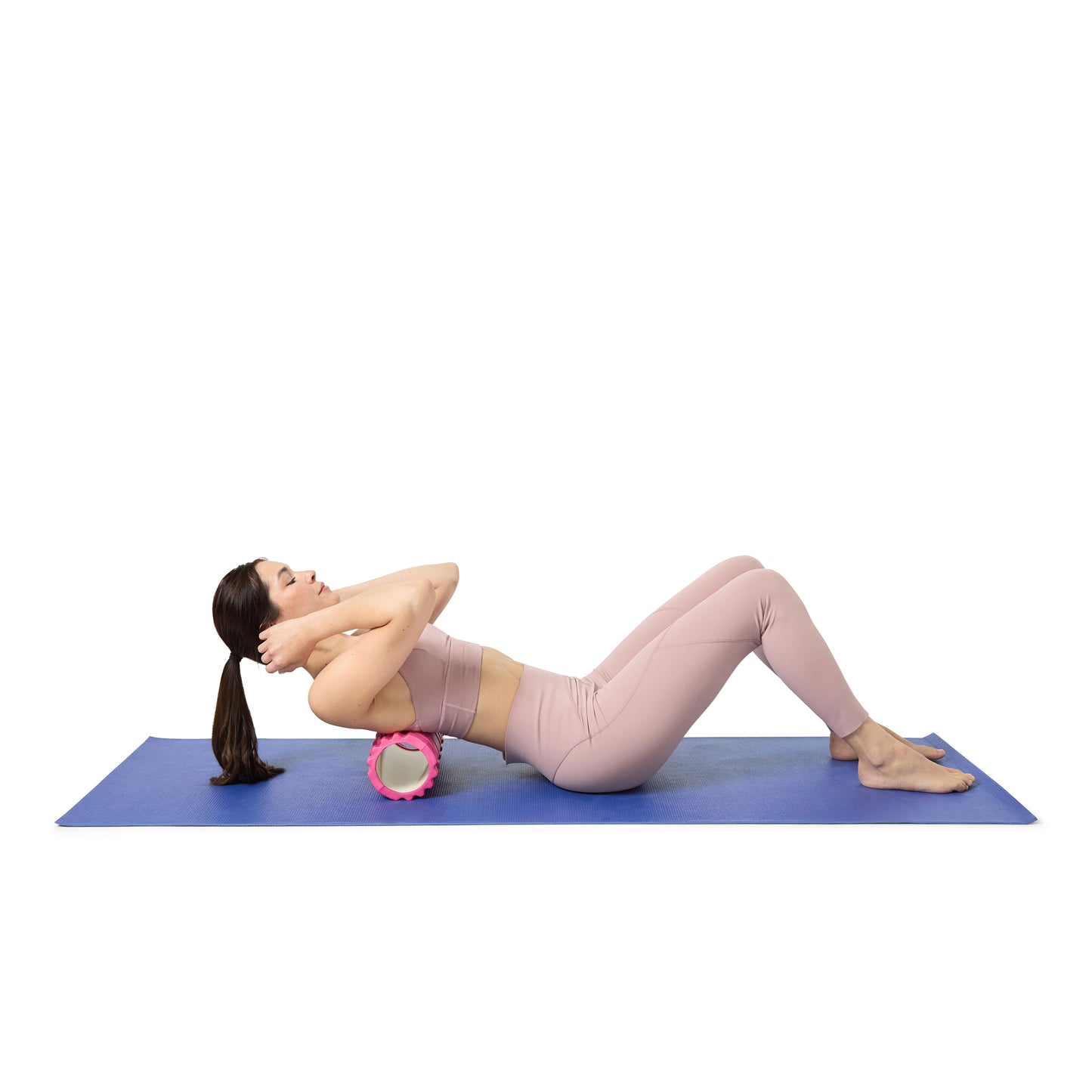 Rouleau en Mousse Rond pour Massages Musculaires et Yoga PVC INDIGO 33*14 cm.