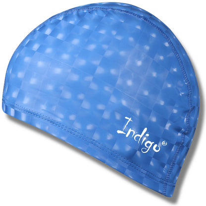 Gorro de Natación Tejido Engomado con Efecto 3D INDIGO