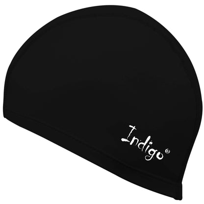 Gorro de Natación Tejido Engomado con PU INDIGO